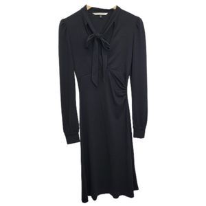 Diane Von Furstenberg Black Midi Dress